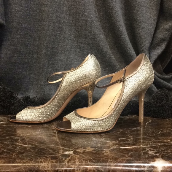 Jimmy Choo Tahiti Pumps in champagne glitter - Picture 6 of 8